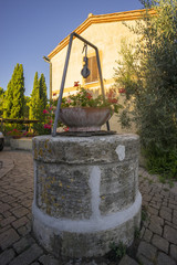 Old ancient well in Tuscany