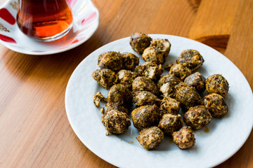 Antakya Duberke made with yogurt / Cheese Balls with Spices.