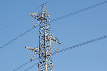 High voltage electric line pylon
