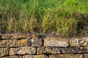 Sandsteinmauer