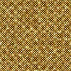 Glittering Gold Texture for your design. Seamless vector pattern in the form of a pebble like golden dust.Golden metallic small figures. Geometric seamless pattern. Vector illustration.
