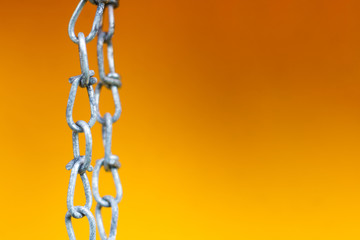 chain on yellow gradient background