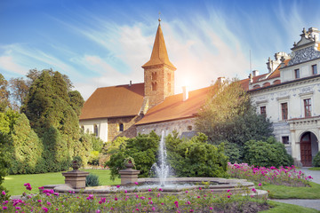 mansion XII- XVI century in Pruhonice near Prague