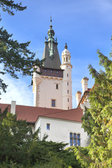 Fototapeta na wymiar mansion XII- XVI century in Pruhonice near Prague