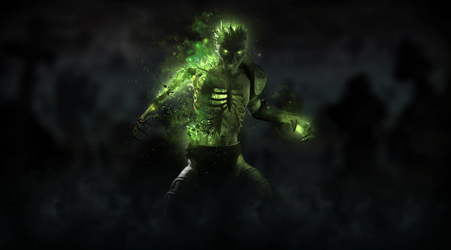 Zombie necromancer character