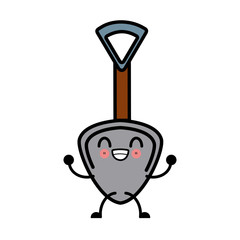 Shovel construction tool icon vector illustration graphic design