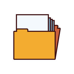 Folder document symbol icon vector illustration graphic design