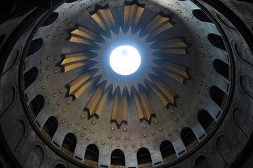 Obraz premium Cupola of Church of the Holy Sepulchre, Jerusalem, Israel
