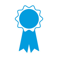 Medal award ribbon icon vector illustration graphic design