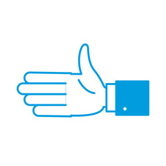 Handshake symbol isolated icon vector illustration graphic design