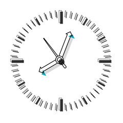 wall clock  vector illustration