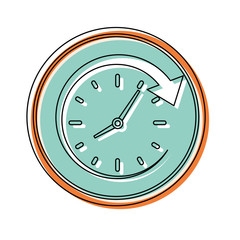 wall clock  vector illustration