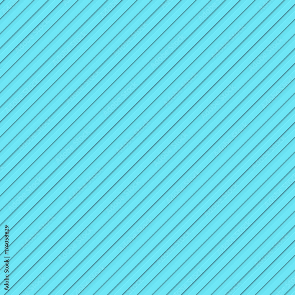 Poster light blue abstract seamless 3d diagonal stripe pattern background