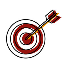 Target dartboard symbol icon vector illustration graphic design