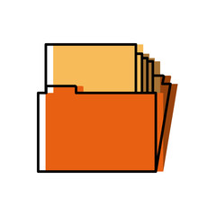 Folder document symbol icon vector illustration graphic design