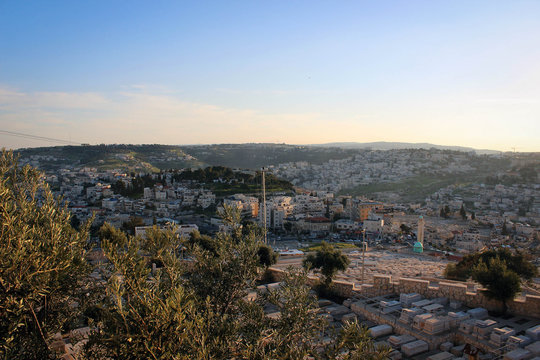 Jerusalem view from Mount of Olives, Israel