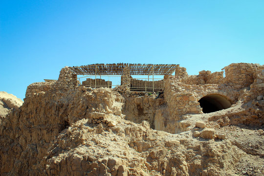 Masada fortress near Dead Sea, Israel