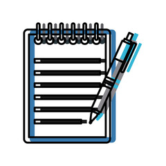 Sheet office and pen icon vector illustration graphic design