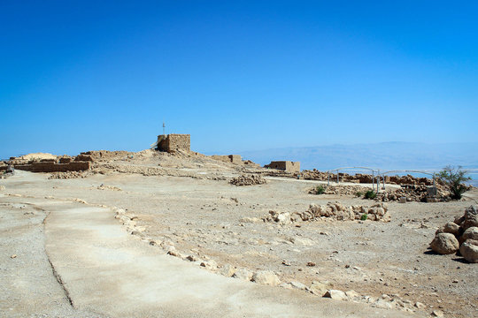 Masada fortress near Dead Sea, Israel