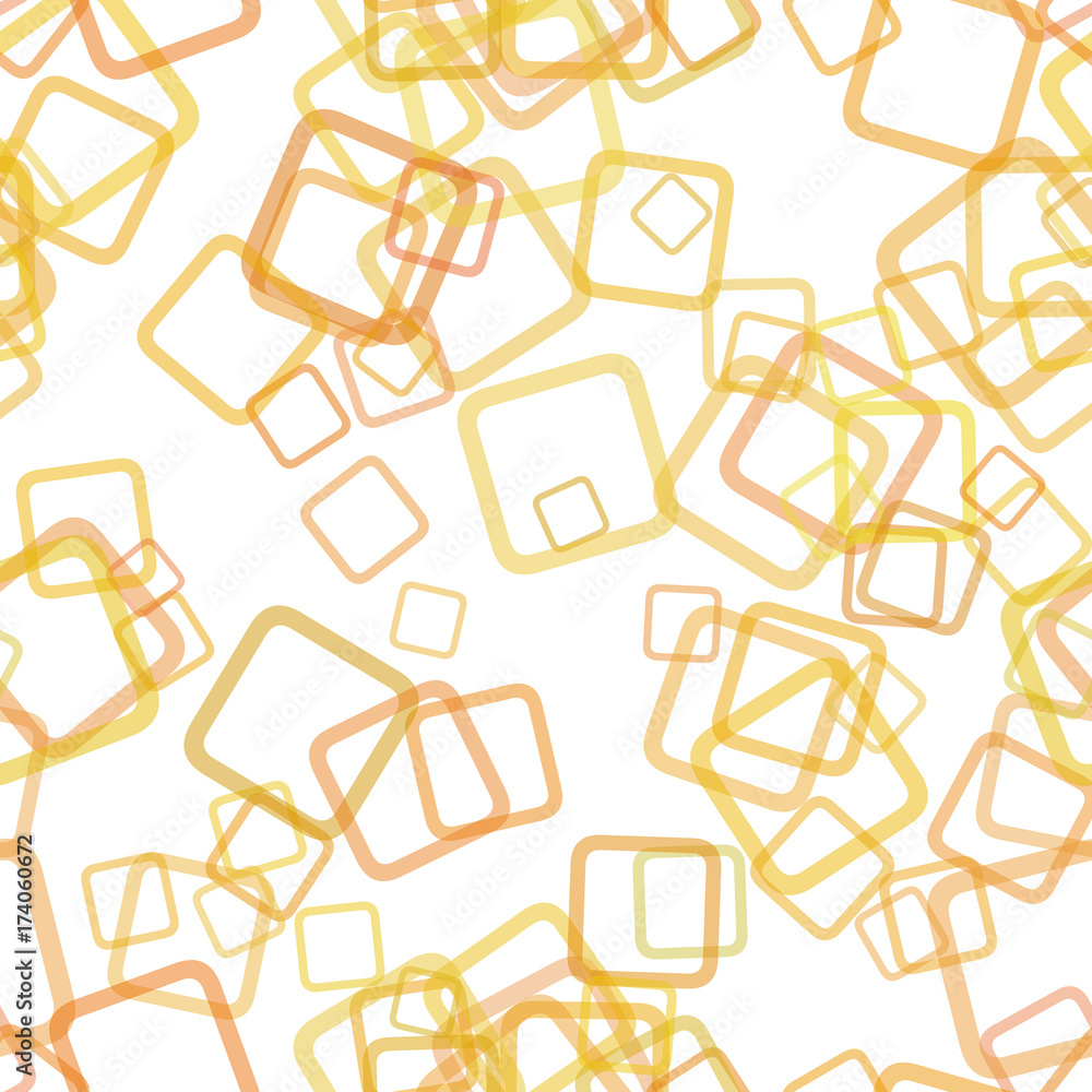 Poster seamless abstract geometrical square background pattern - vector illustration from random rotated sq