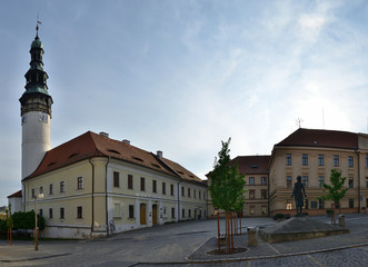 Chodske square with castle, Domazlice, Czech Republic