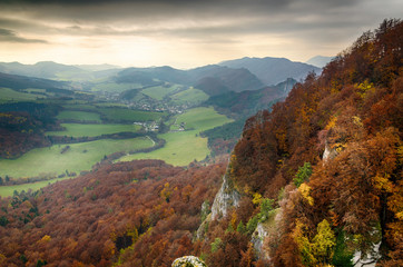 Autumn in the country side, Sulovske rock, Slovakia