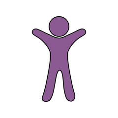 pictogram male vector illustration