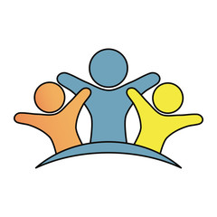 pictogram people  vector illustration