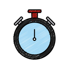 Clock timer isolated icon vector illustration graphic design
