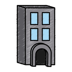 Urban building tower icon vector illustration graphic design