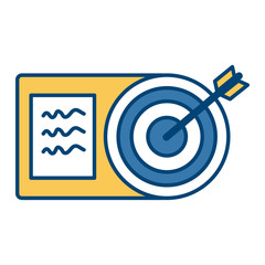 Target dartboard symbol icon vector illustration graphic design