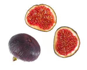 figs isolated on white