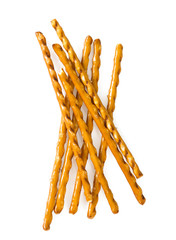 salty sticks isolated on white