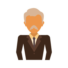 old man  avatar vector illustration