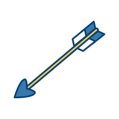 Bow arrow symbol icon vector illustration graphic design