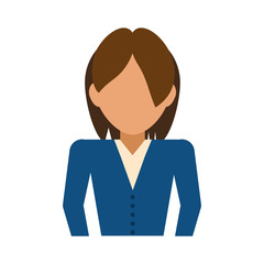 businesswoman avatar vector illustration