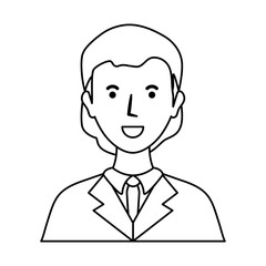 young man  avatar vector illustration