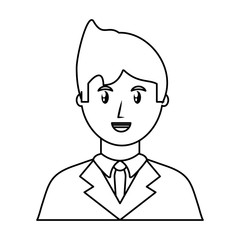 young man  avatar vector illustration