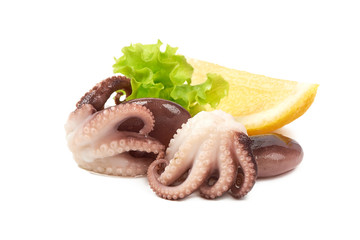 octopus with lemon