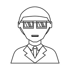 young man  avatar vector illustration