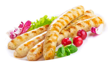 Grilled chicken sausages