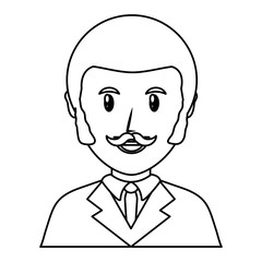 old man  avatar vector illustration