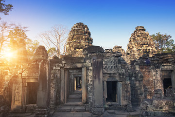 Fototapeta premium ruins of Prasat Kravan temple in Angkor Wat (Siem Reap, Cambodia),12th century,...