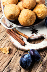 pies with autumn plum