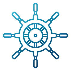 Boat ship wheel icon vector illustration graphic design