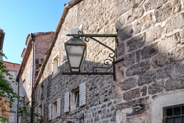 Fototapeta na wymiar Vintage lantern on old building