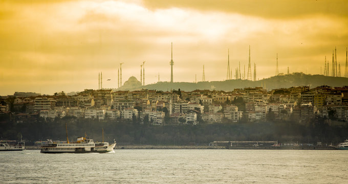 Panorama of Istanbul in early morning