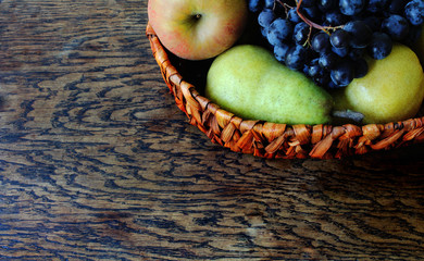 a fruits and nuts on the table