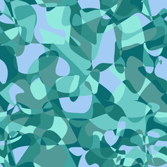 Overlapping and Divided Shapes Seamless Pattern. Repeating background