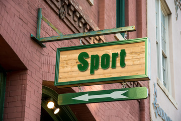 Obraz premium Schild 277 - Sport